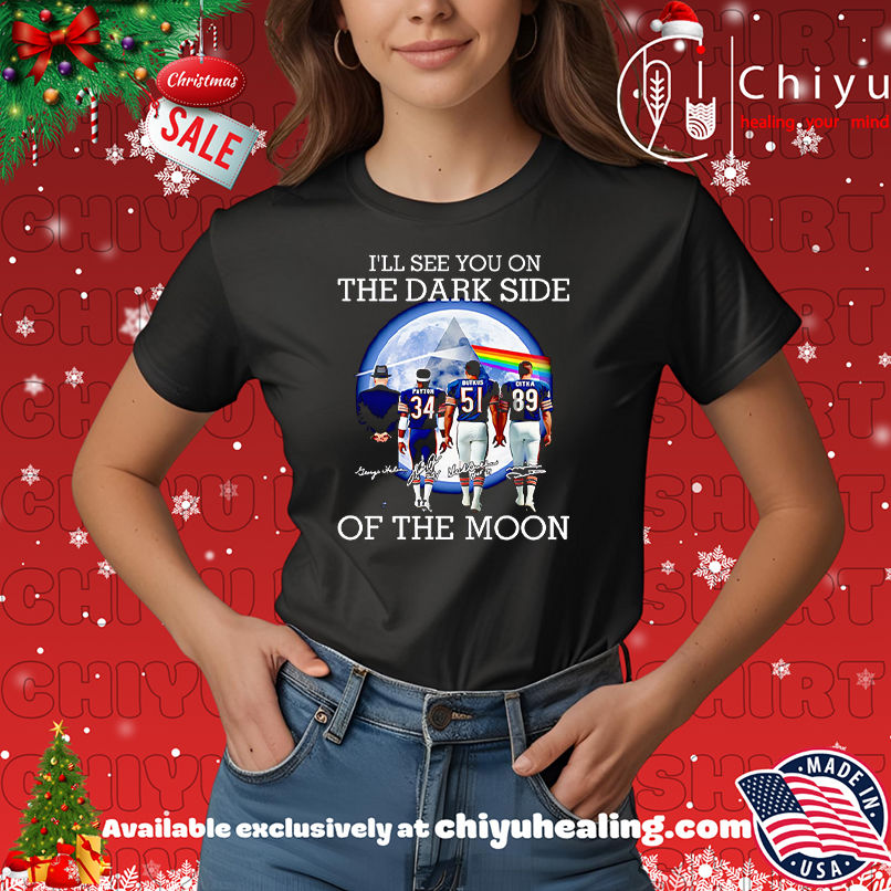 I'll See You On The Dark Side Of The Moon Chicago Bears Shirt, Hoodie, Sweatshirt, Poster Canvas, Mug, Ornaments