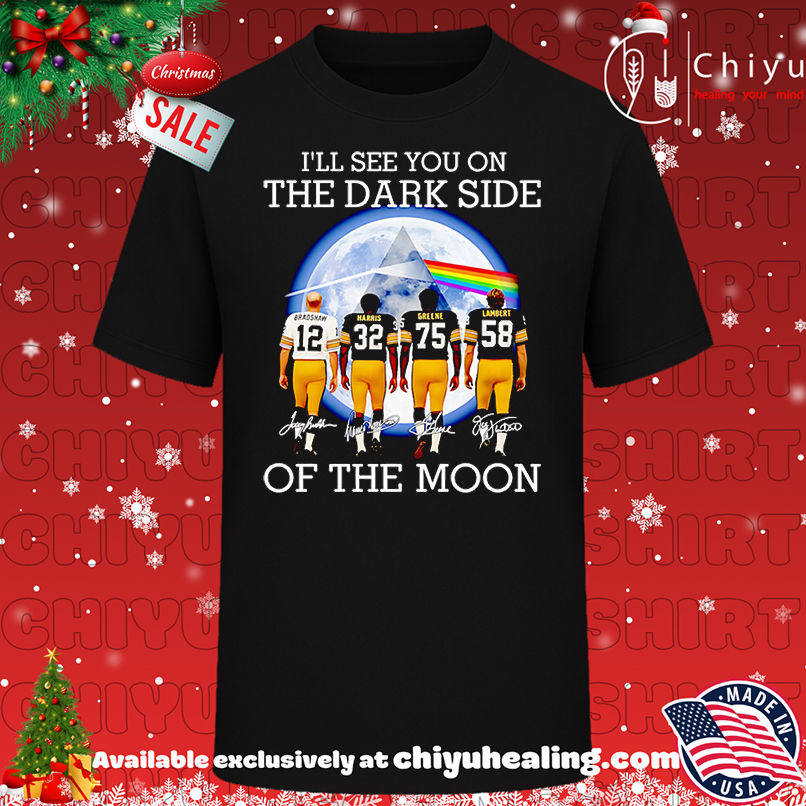 I'll See You On The Dark Side Of The Moon Pittsburgh Steelers Shirt, Hoodie, Sweatshirt, Poster Canvas, Mug, Ornaments