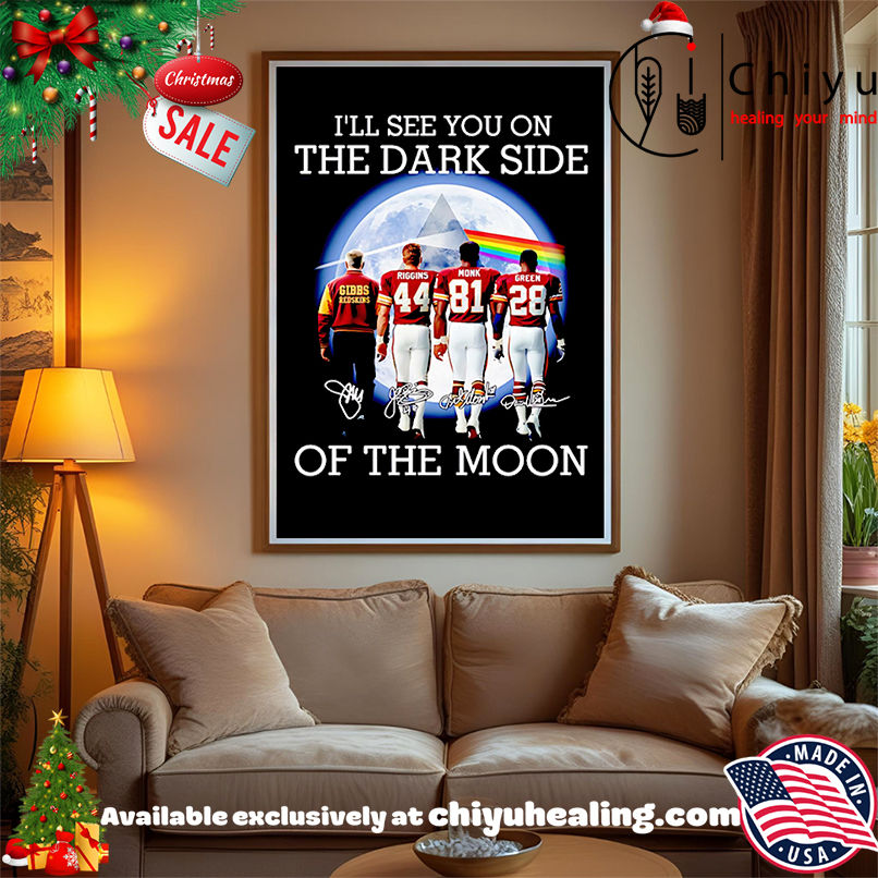 I'll See You On The Dark Side Of The Moon Washington Redskins Shirt, Hoodie, Sweatshirt, Poster Canvas, Mug, Ornaments