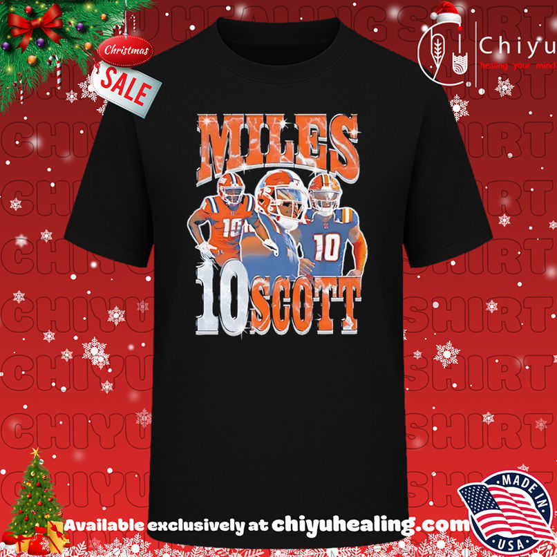 Illinois Fighting Illini Miles Scott Number 10 Graphic Vintage T-shirt, Hoodie, Sweatshirt, Poster Canvas, Mug, Ornaments