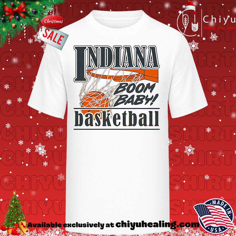 Indiana Basketball Boom Baby '25 Shirt, Hoodie, Sweatshirt, Poster Canvas, Mug, Ornaments