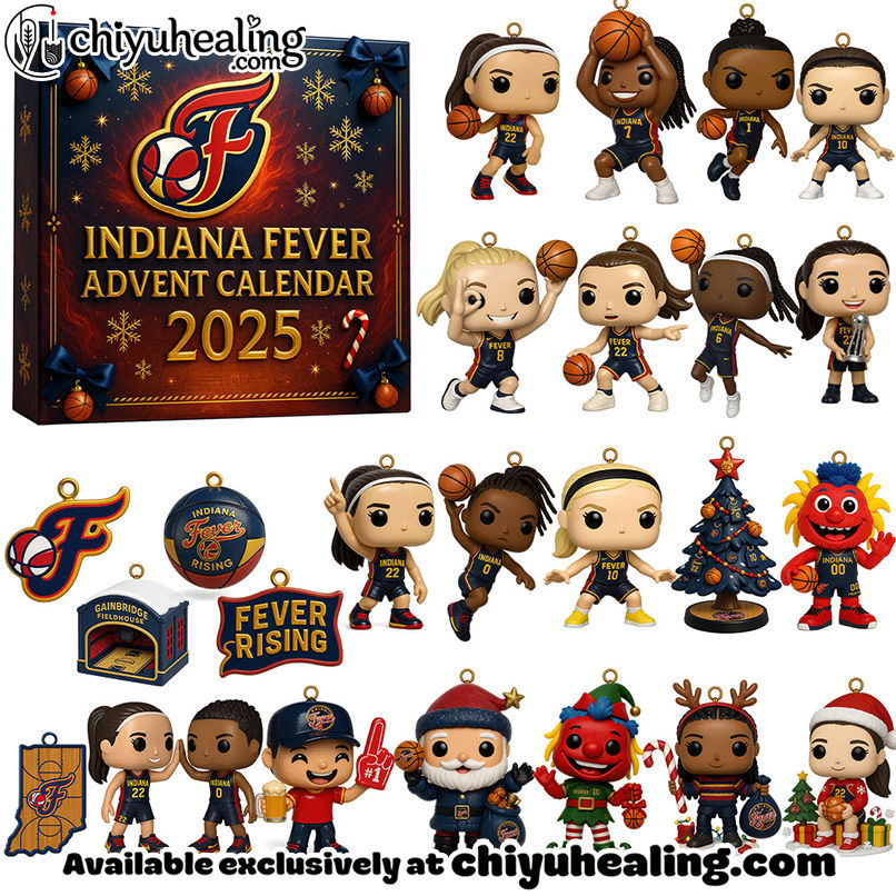 Indiana Fever Advent Calendar 2025, Christmas Countdown Advent Calendar Gift Box with 24 Acrylic Ornaments Indiana Fever Advent Calendar 2025, Christmas Countdown Advent Calendar Gift Box with 24 Acrylic Ornaments
