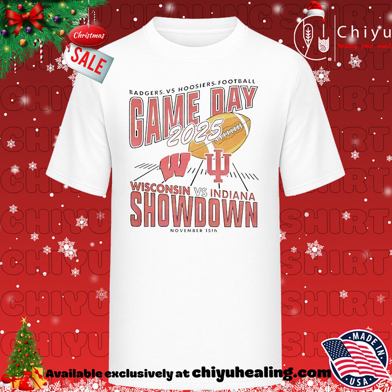 Indiana Hoosiers vs Wisconsin Badgers 2025 Gameday Showdown shirt, Hoodie, Sweatshirt, Poster Canvas, Mug, Ornaments