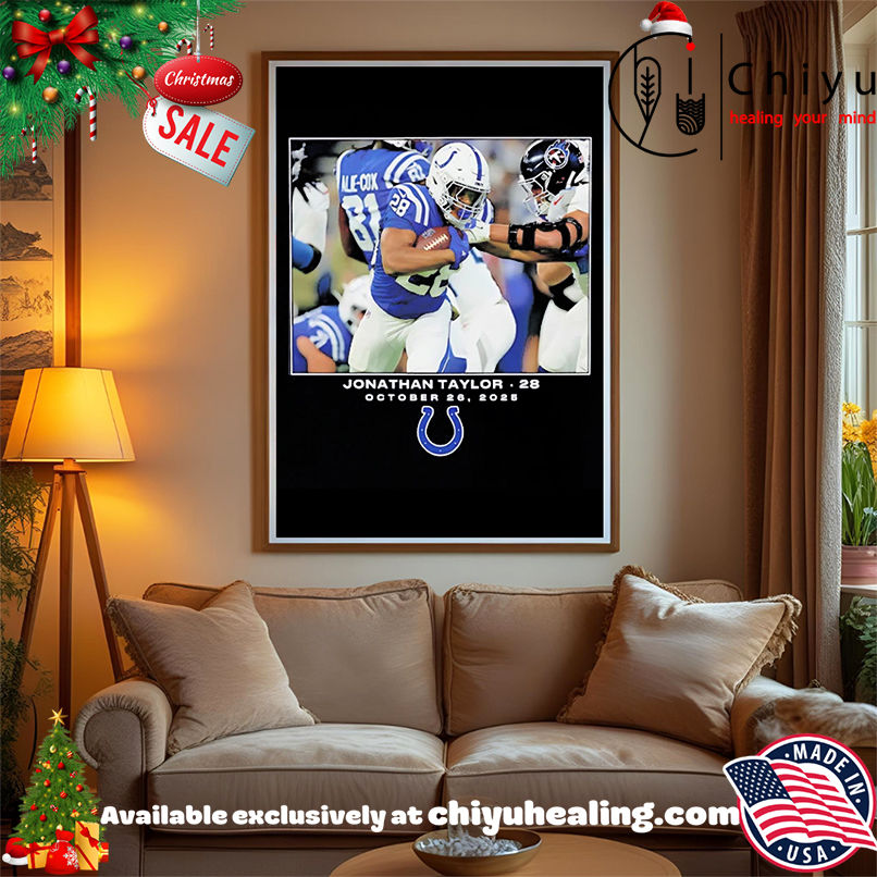 Indianapolis Colts Jonathan Taylor NFL Flash Features Week 8 2025 shirt, Hoodie, Sweatshirt, Poster Canvas, Mug, Ornaments