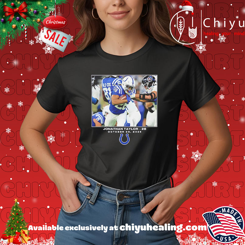Indianapolis Colts Jonathan Taylor NFL Flash Features Week 8 2025 shirt, Hoodie, Sweatshirt, Poster Canvas, Mug, Ornaments
