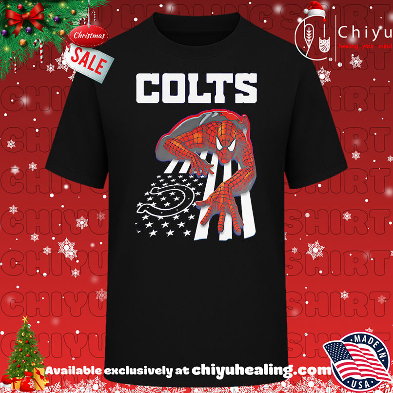 Indianapolis Colts & Spiderman America Flag Shirt, Hoodie, Sweatshirt, Poster Canvas, Mug, Ornaments