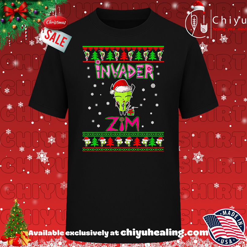 Invader Zim Christmas Shirt, Hoodie, Sweatshirt, Poster Canvas, Mug, Ornaments