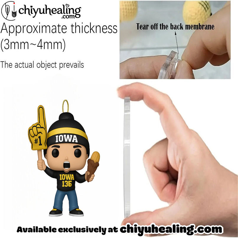 Iowa Hawkeyes Anniversary Advent Calendar, Christmas Countdown Advent Calendar Gift Box with 24 Acrylic Ornaments 3 Iowa Hawkeyes Anniversary Advent Calendar, Christmas Countdown Advent Calendar Gift Box with 24 Acrylic Ornaments