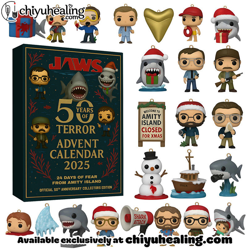 JAWS Advent Calendar 2025 CHRISTMAS GIFT, CHRISTMAS IDEA, Christmas Countdown Advent Calendar Gift Box with 24 Acrylic Ornaments