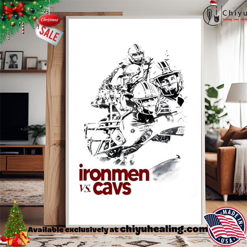Jackson High School Athletics Ironmen vs Cavs graphic black white shirt, Hoodie, Sweatshirt, Poster Canvas, Mug, Ornaments