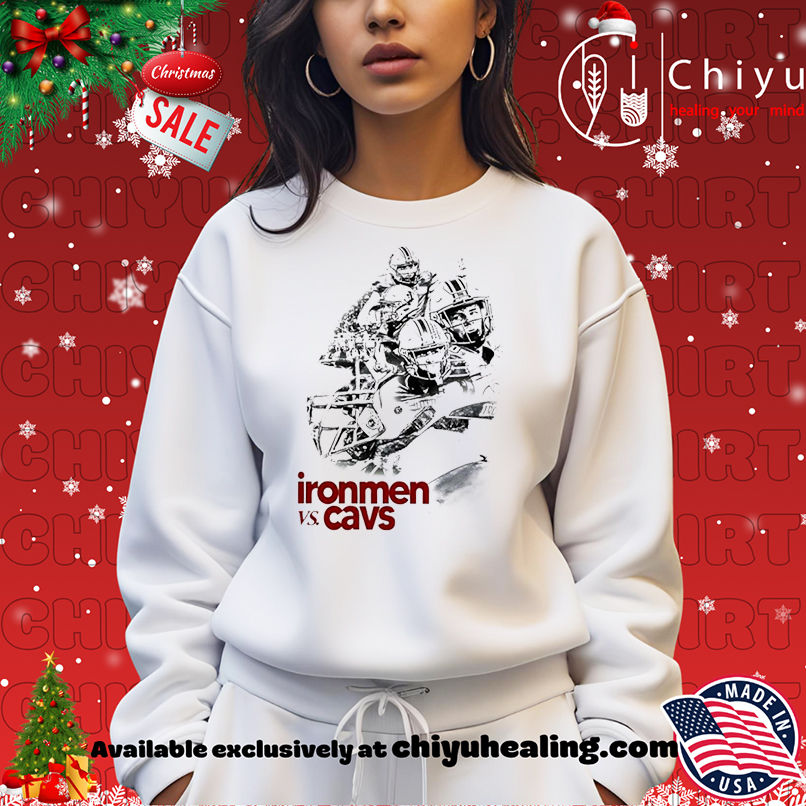 Jackson High School Athletics Ironmen vs Cavs graphic black white shirt Jackson High School Athletics Ironmen vs Cavs graphic black white shirt