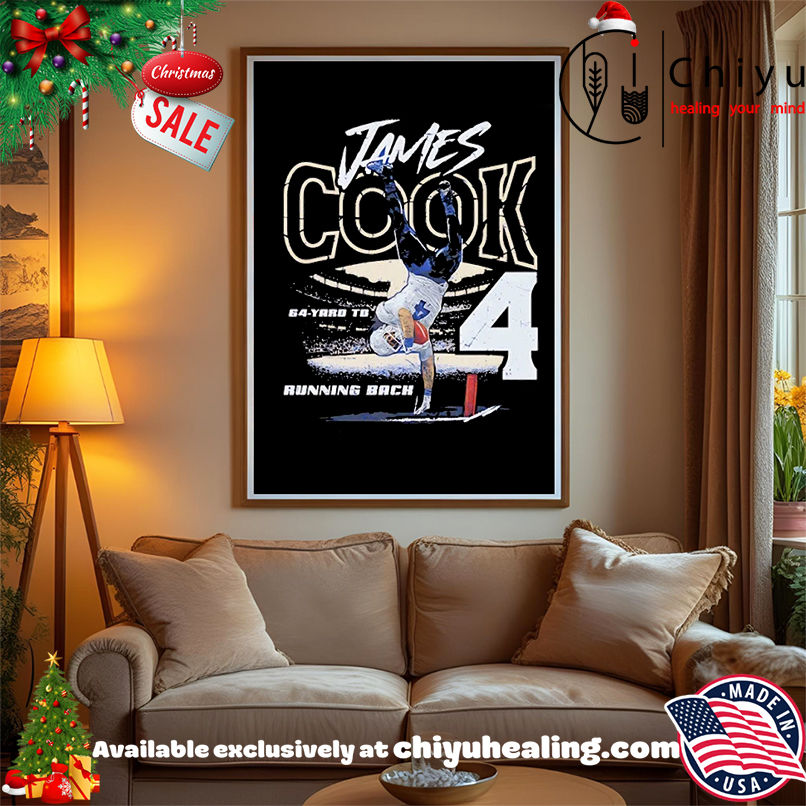 James Cook Buffalo Bills 64-Yard TD Running Back Vintage T-shirt James Cook Buffalo Bills 64-Yard TD Running Back Vintage T-shirt