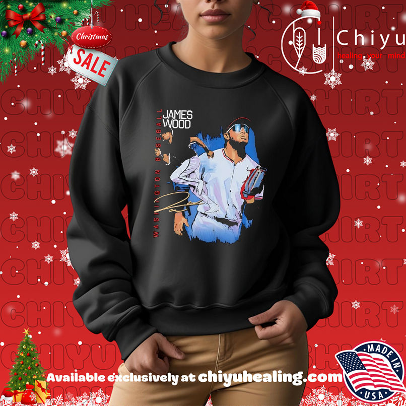 James Wood Washington Baseball Signature T-shirt James Wood Washington Baseball Signature T-shirt