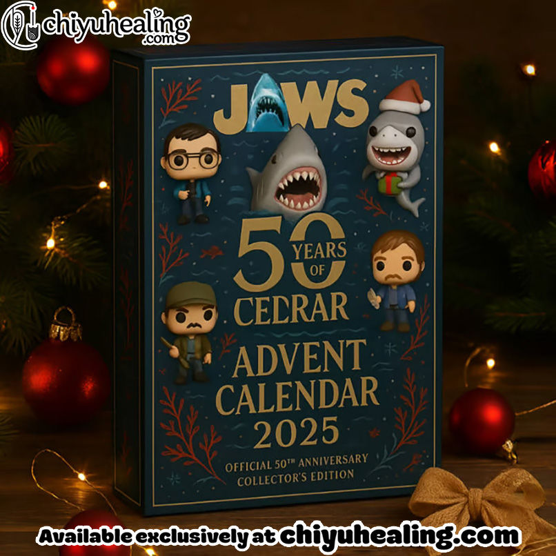 Jaws Advent Calendar 2025, Christmas Countdown Advent Calendar Gift Box with 24 Acrylic Ornaments