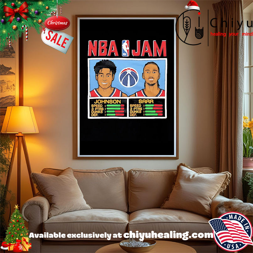 Johnson And Sarr NBA Jam Wizards shirt, Hoodie, Sweatshirt, Poster Canvas, Mug, Ornaments