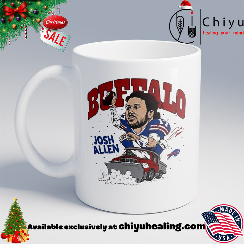 Josh Allen Buffalo Bills football snowplow signature caricature shirt, Hoodie, Sweatshirt, Poster Canvas, Mug, Ornaments