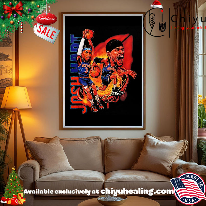 Josh Hart New York Knicks Cartoon Retro shirt, Hoodie, Sweatshirt, Poster Canvas, Mug, Ornaments