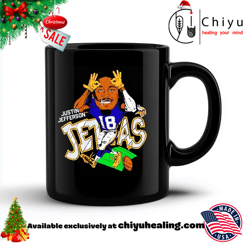 Justin Jefferson Minnesota Vikings Charcoal Jettas Caricature shirt, Hoodie, Sweatshirt, Poster Canvas, Mug, Ornaments