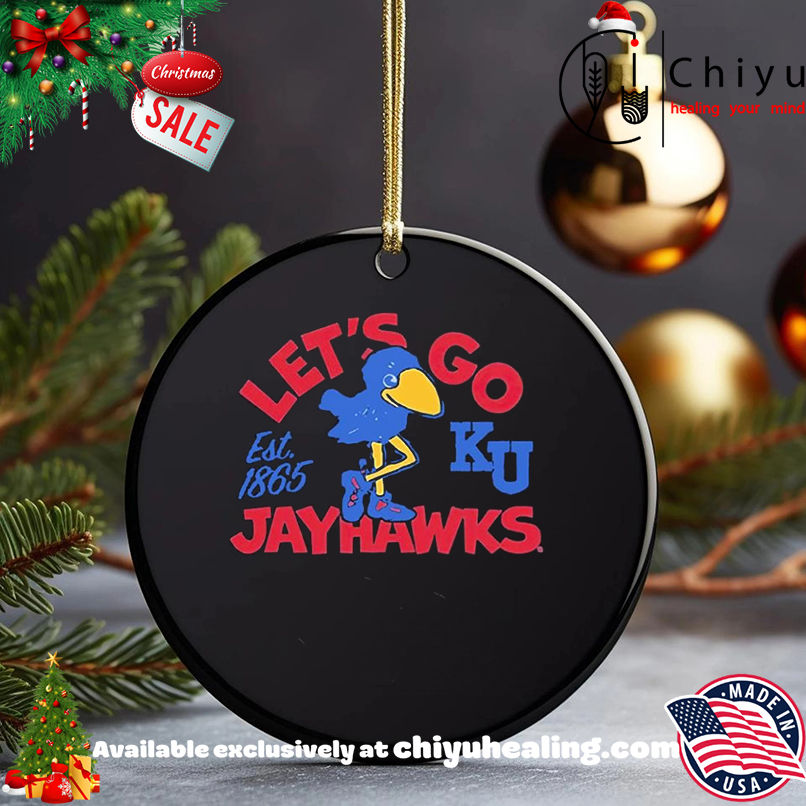 Kansas Jayhawks Let's Go Jayhawks Est 1865 shirt, Hoodie, Sweatshirt, Poster Canvas, Mug, Ornaments