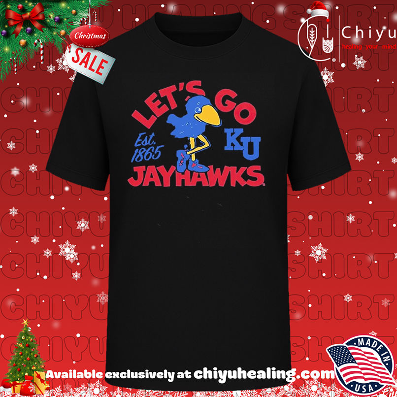 Kansas Jayhawks Let's Go Jayhawks Est 1865 shirt, Hoodie, Sweatshirt, Poster Canvas, Mug, Ornaments