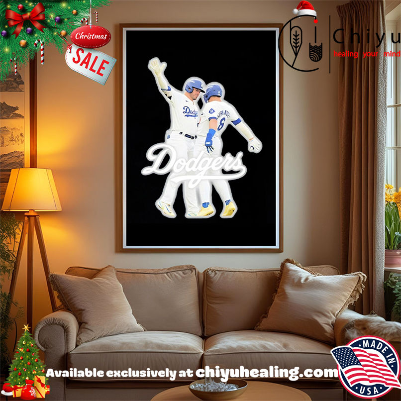 Kike Hernandez And Gavin Lux Funny Celebration shirt, Hoodie, Sweatshirt, Poster Canvas, Mug, Ornaments