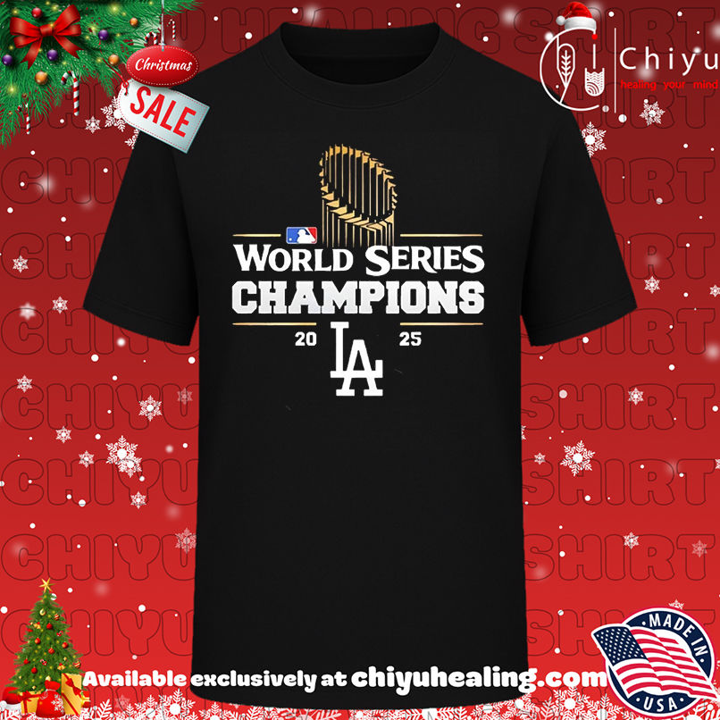 LA Dodgers 2025 World Series Champions Trophy shirt, Hoodie, Sweatshirt, Poster Canvas, Mug, Ornaments