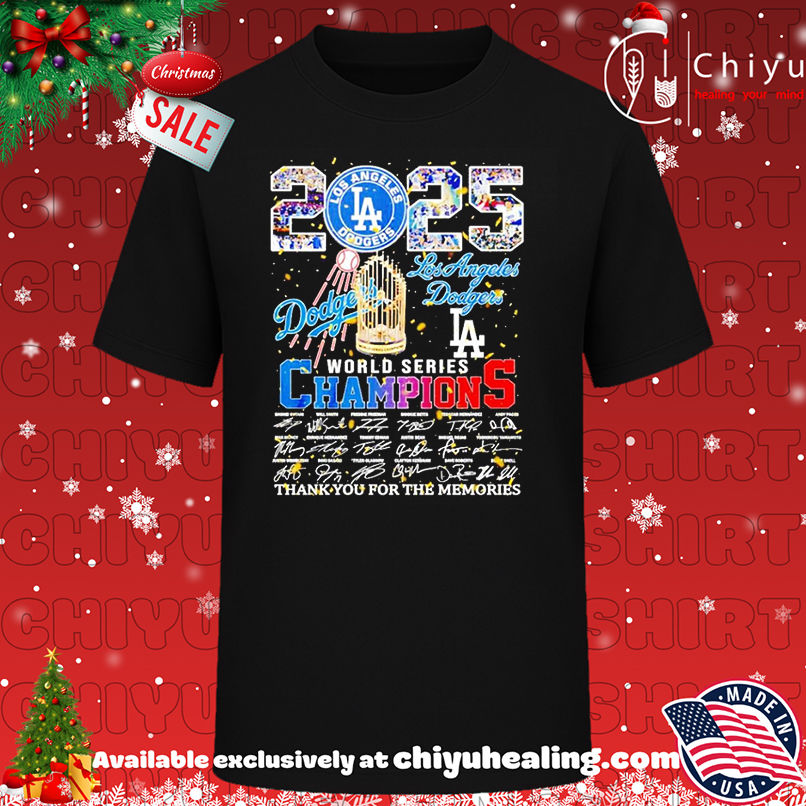 LA Dodgers World Series Champions 2025 thank you for the memories shirt, Hoodie, Sweatshirt, Poster Canvas, Mug, Ornaments
