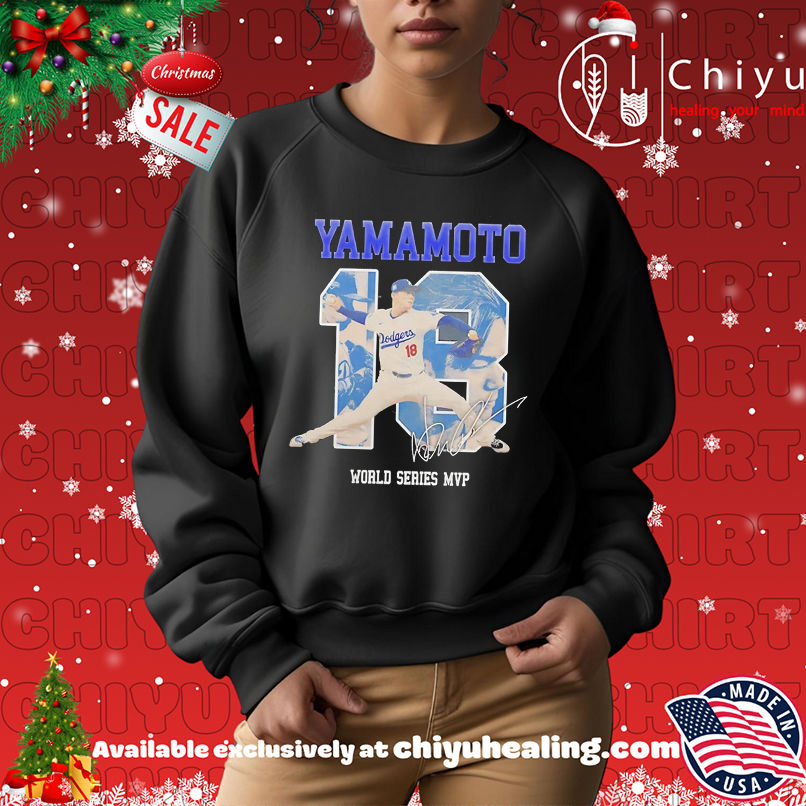 LA Dodgers Yoshinobu Yamamoto World Series MVP Signature shirt LA Dodgers Yoshinobu Yamamoto World Series MVP Signature shirt