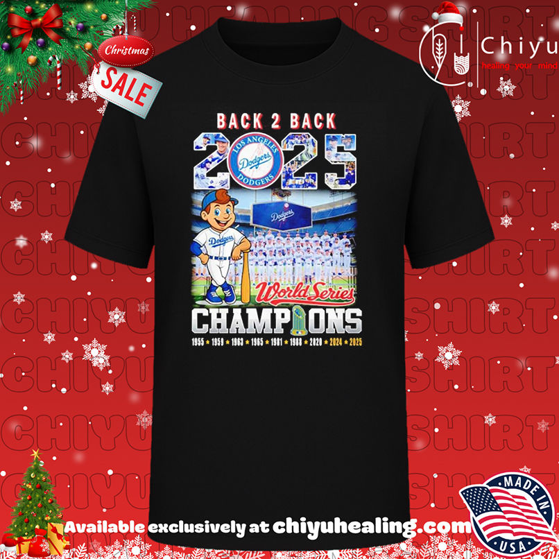 LA Dodgers back 2 back 2025 World Series Champions 9 time mascot shirt, Hoodie, Sweatshirt, Poster Canvas, Mug, Ornaments