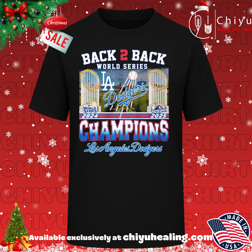 LA Dodgers back to back 2024 2025 World Series Champions trophy shirt, Hoodie, Sweatshirt, Poster Canvas, Mug, Ornaments