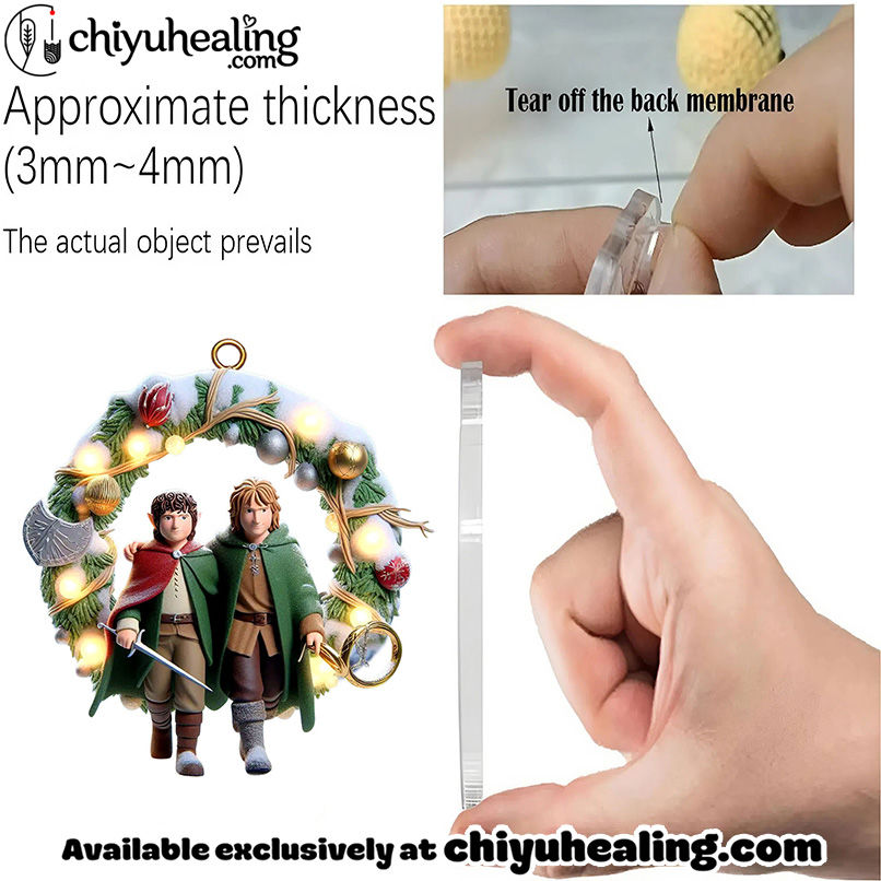 LOTR Premium Advent Calendar 2025 CHRISTMAS GIFT, CHRISTMAS IDEA, Christmas Countdown Advent Calendar Gift Box with 24 Acrylic Ornaments