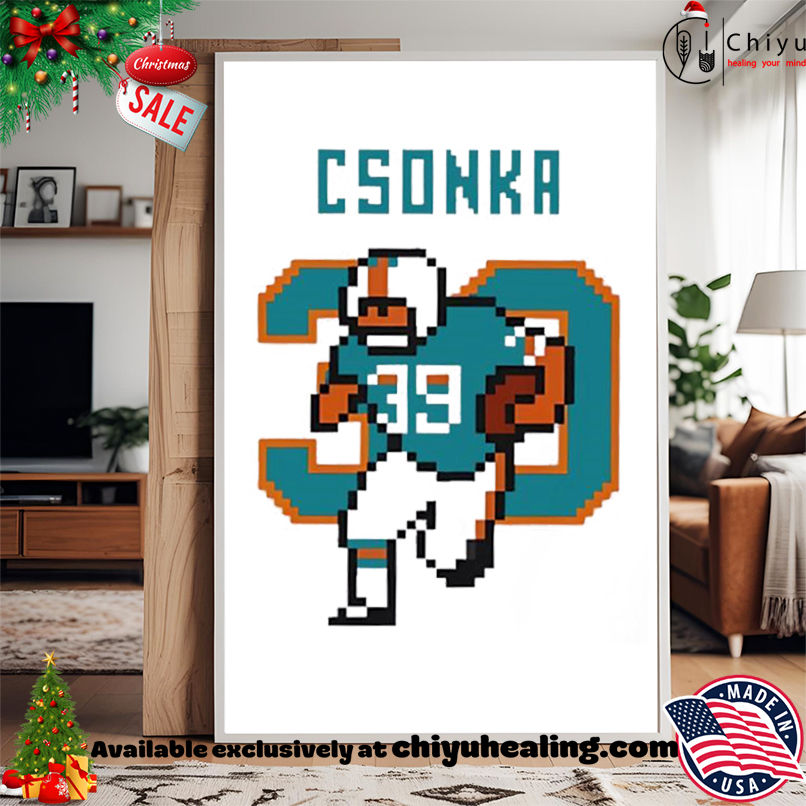 Larry Csonka Miami Dolphins 39 Running Back Gamer Style shirt, Hoodie, Sweatshirt, Poster Canvas, Mug, Ornaments