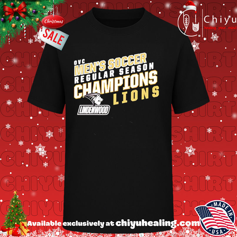 Lindenwood Lions 2025 Mens Soccer Ohio Valley Conference Regular Season Champions shirt, Hoodie, Sweatshirt, Poster Canvas, Mug, Ornaments