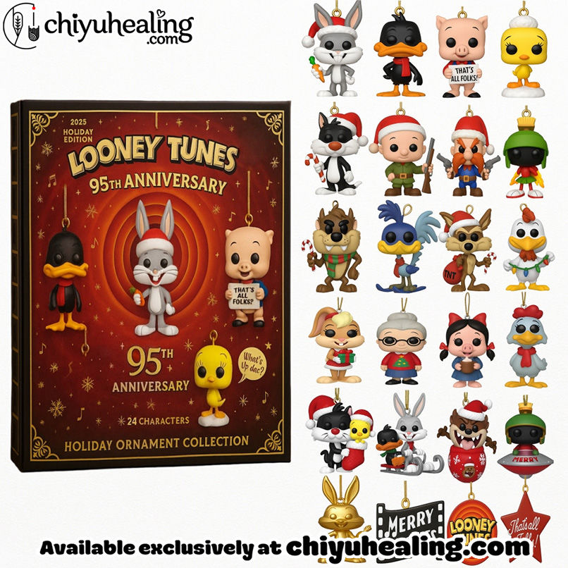 Looney Tunes 95th Anniversary 2025 Advent Calendar, Christmas Countdown Advent Calendar Gift Box with 24 Acrylic Ornaments Looney Tunes 95th Anniversary 2025 Advent Calendar, Christmas Countdown Advent Calendar Gift Box with 24 Acrylic Ornaments