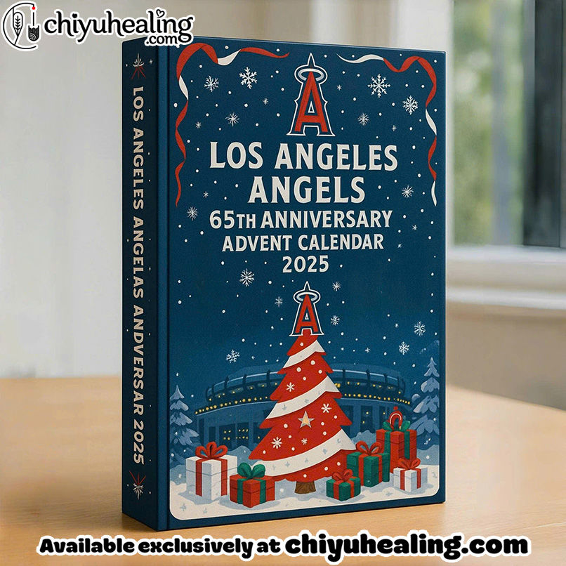 Los Angeles Angels Advent Calendar 2025 65TH ANNIVERSARY Christmas Gift, Christmas Idea, Christmas Countdown Advent Calendar Gift Box with 24 Acrylic Ornaments