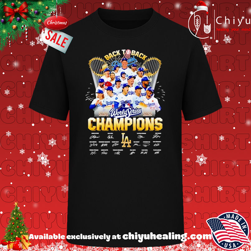 Los Angeles Dodgers 2024 2025 World Series Champions back2back graphic T-shirt, Hoodie, Sweatshirt, Poster Canvas, Mug, Ornaments