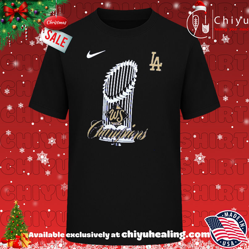 Los Angeles Dodgers 2025 World Series Champions Trophy logo T-shirt, Hoodie, Sweatshirt, Poster Canvas, Mug, Ornaments