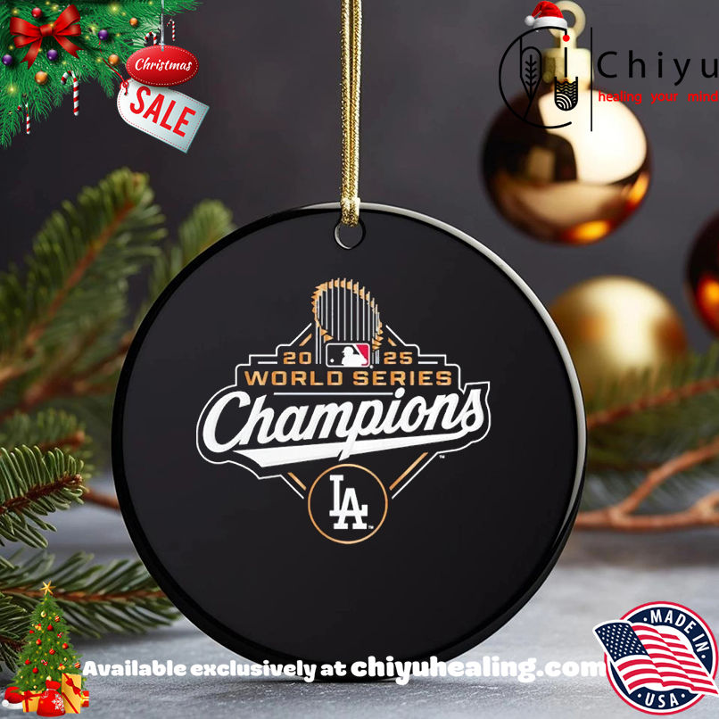 Los Angeles Dodgers 2025 World Series Champions logo T-shirt, Hoodie, Sweatshirt, Poster Canvas, Mug, Ornaments