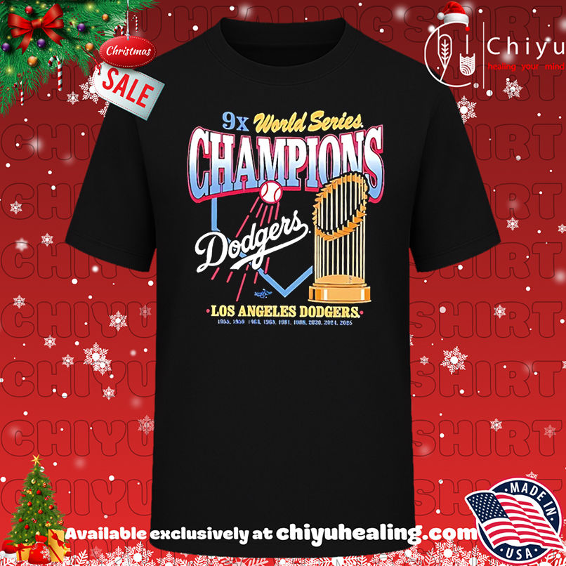 Los Angeles Dodgers MLB 2025 9-time world series Champions shirt, Hoodie, Sweatshirt, Poster Canvas, Mug, Ornaments