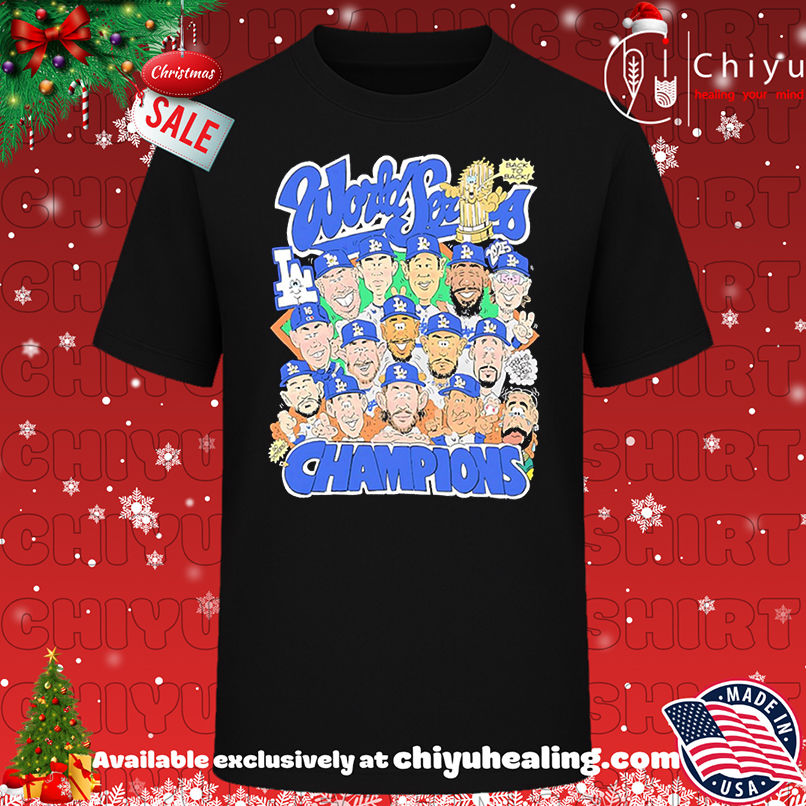 Los Angeles Dodgers World Series championships caricature graphic shirt, Hoodie, Sweatshirt, Poster Canvas, Mug, Ornaments