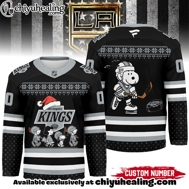 Los Angeles Kings - Premium NHL Peanuts Snoopy Hockey Jersey Ver 2