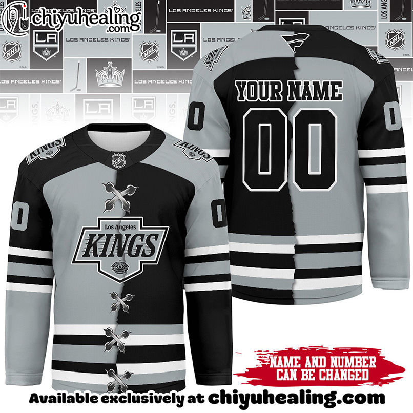 Los Angeles Kings - Premium NHL Personalized Split Color Hockey Jersey