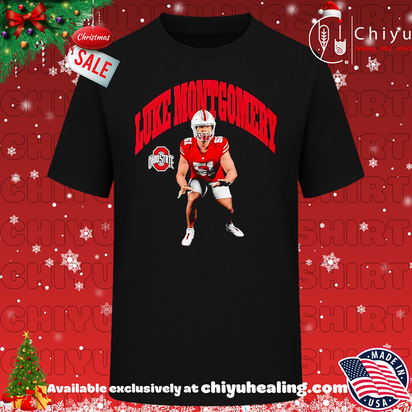 Luke Montgomery Player Ohio State Buckeyes Graphic T-shirt, Hoodie, Sweatshirt, Poster Canvas, Mug, Ornaments
