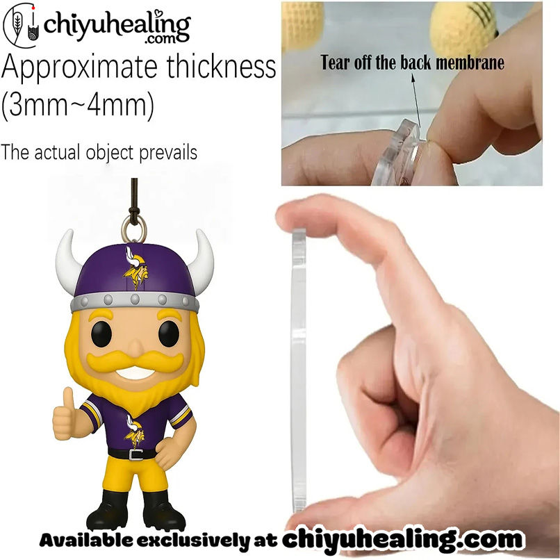 MNV Minnesota Vikings Advent Calendar 2025 65TH ANNIVERSARY Christmas Gift, Christmas Idea, Christmas Countdown Advent Calendar Gift Box with 24 Acrylic Ornaments