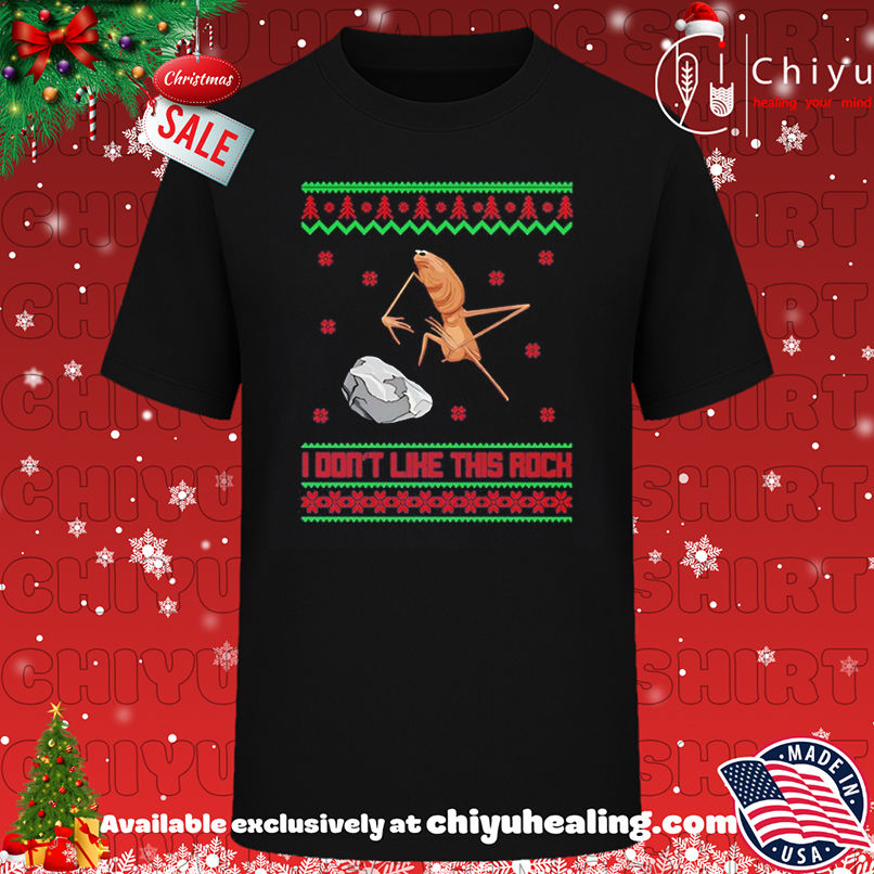 Marcus I don't like this rock ugly Christmas shirt, Hoodie, Sweatshirt, Poster Canvas, Mug, Ornaments