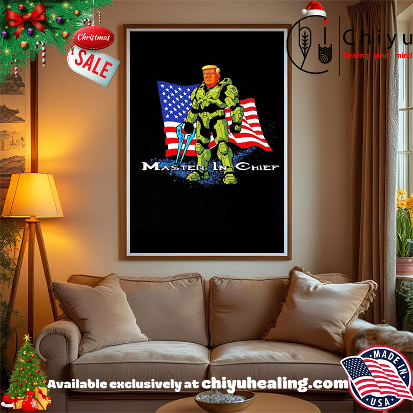 Master In Chief Trump USA flag shirt, Hoodie, Sweatshirt, Poster Canvas, Mug, Ornaments