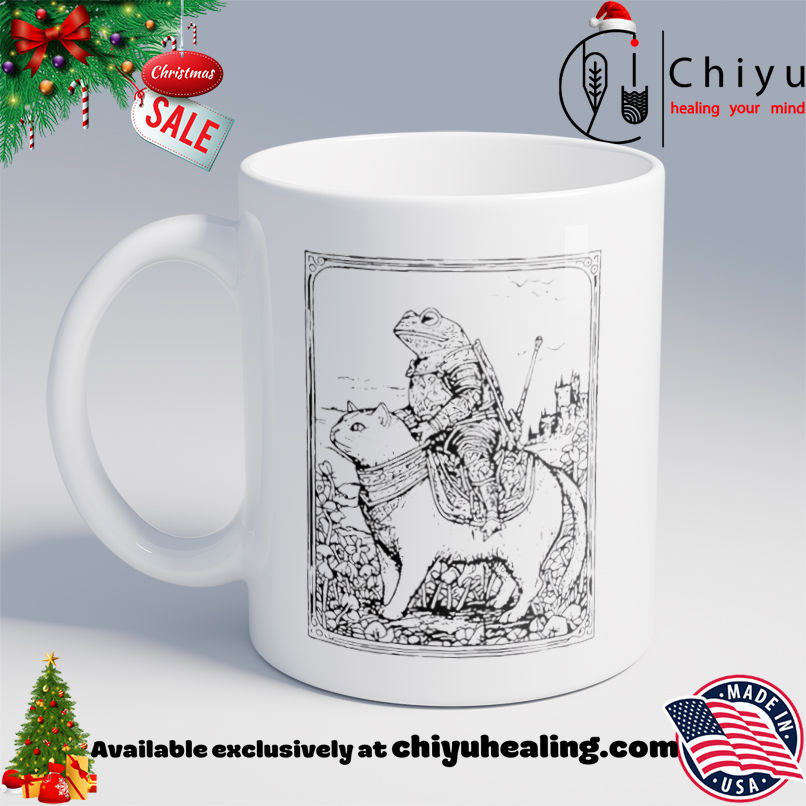 Medieval Frog on Cat vintage shirt, Hoodie, Sweatshirt, Poster Canvas, Mug, Ornaments