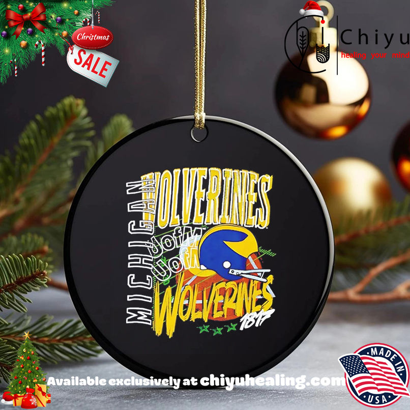 Michigan Wolverines Football Since 1817 Logo Vintage shirt, Hoodie, Sweatshirt, Poster Canvas, Mug, Ornaments