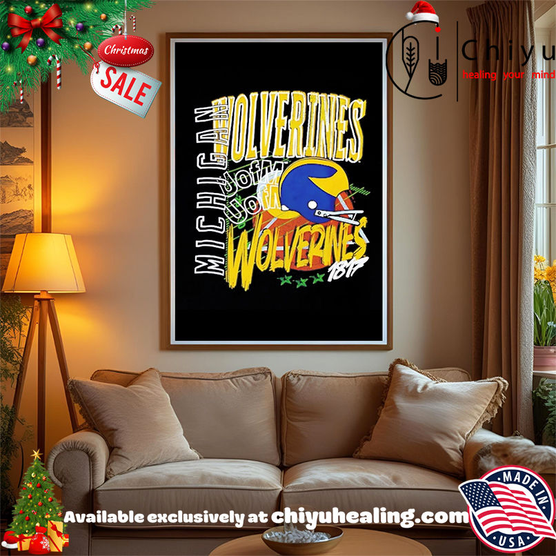 Michigan Wolverines Football Since 1817 Logo Vintage shirt, Hoodie, Sweatshirt, Poster Canvas, Mug, Ornaments