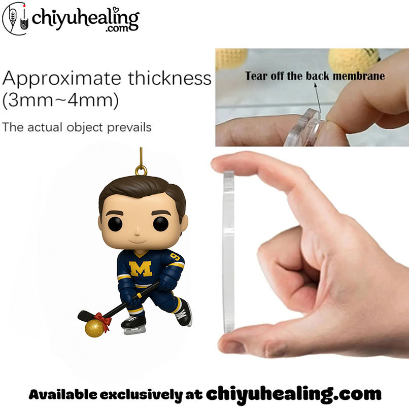 Michigan Wolverines Hockey 103rd Anniversary Advent Calendar 2025, Christmas Countdown Advent Calendar Gift Box with 24 Acrylic Ornaments 3 Michigan Wolverines Hockey 103rd Anniversary Advent Calendar 2025, Christmas Countdown Advent Calendar Gift Box with 24 Acrylic Ornaments